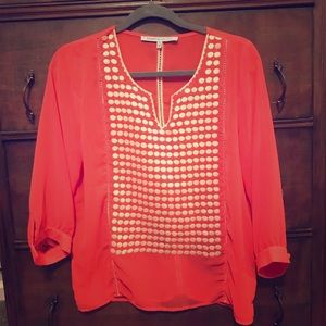 Coral 3/4ths length sleeve